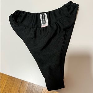 Black High waisted bikini bottom